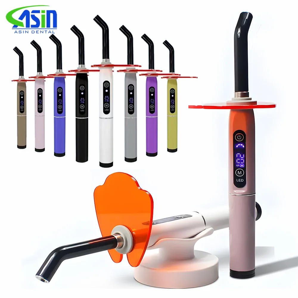 Dental Wireless LED Curing Light Curable Resin Oral Hygiene Cordless Device Digital Display Led Dental Photopolymerizer Lamp