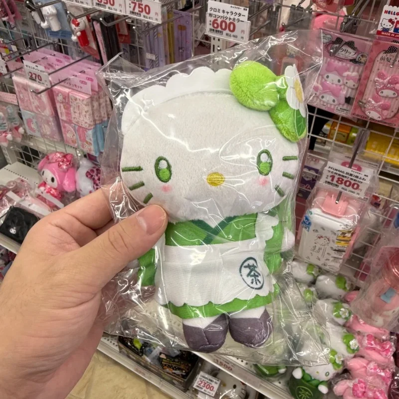 

Sanrio Original Japanese Hello Kitty Series Kyoto Limited Edition Matcha Cartoon Anime Figure Keychain Backpack Ornament Gifts