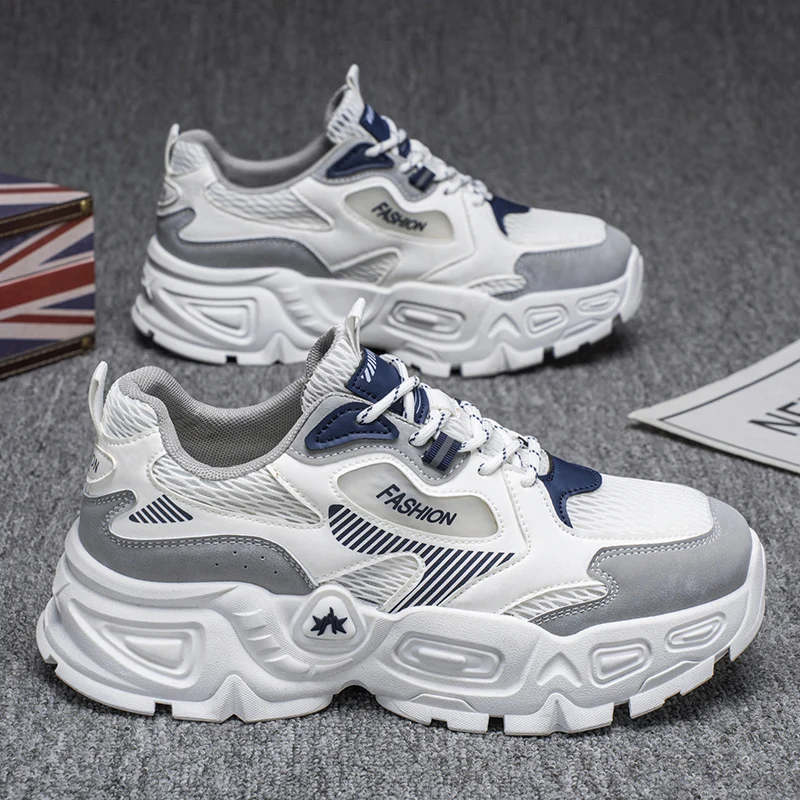 

Men's Korean-style swivel buckle trendy casual sports shoes, all-season soft-sole anti-slip outdoor running shoes