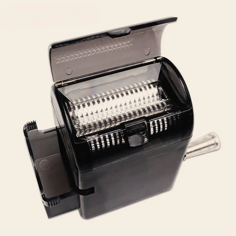 Manual Tobacco Grinder High Efficient Grass Crank Cutter with Storage Box Muller Shredder for Smoking Home Accessories