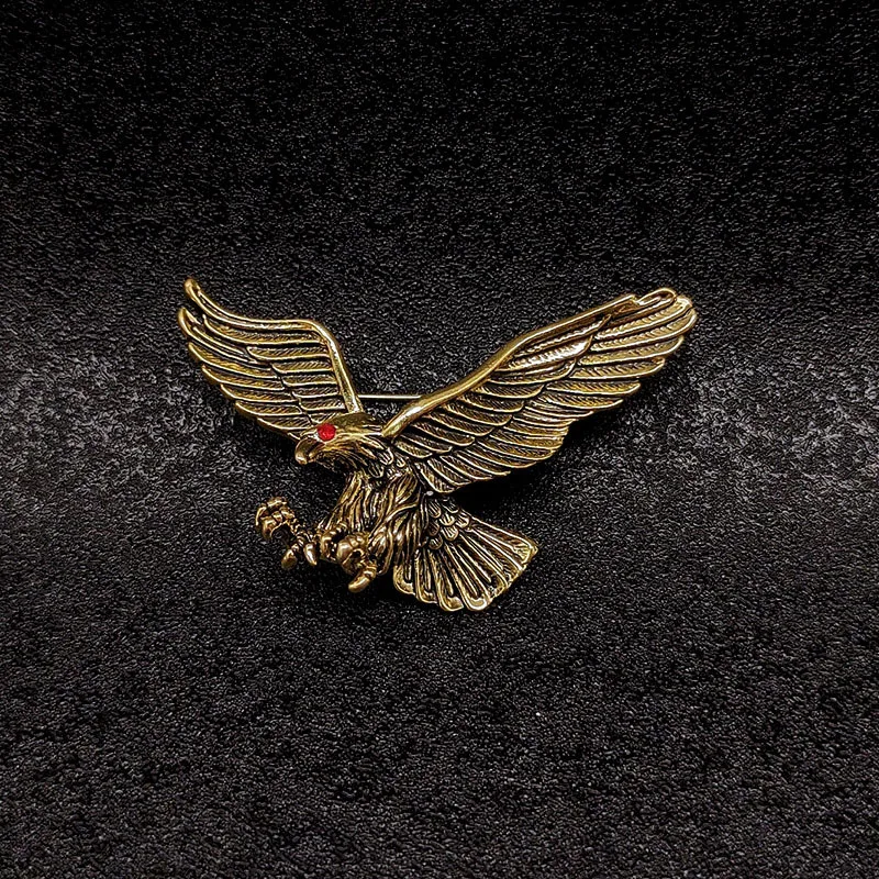 

Новая модная мужская брошь Eagle, ретро-значок в виде животного-корсажа
