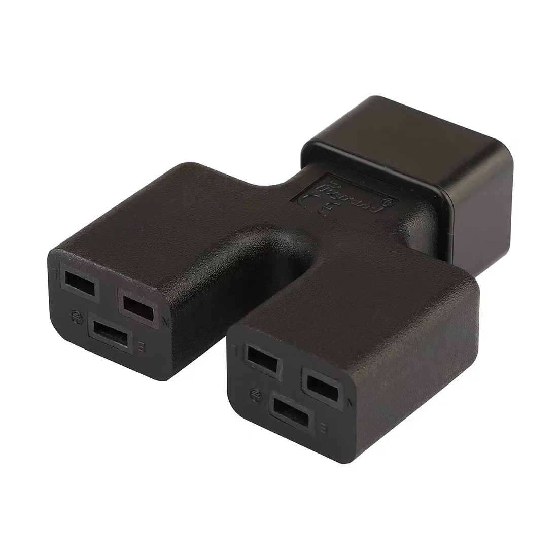 Iec 320 C20 Male to Dual 2*C19 Female Power Adapter, 16A 250V Ups Pdu Power Adapter, 20A 125V Ups Pdu Y Split C20 to C19 Power