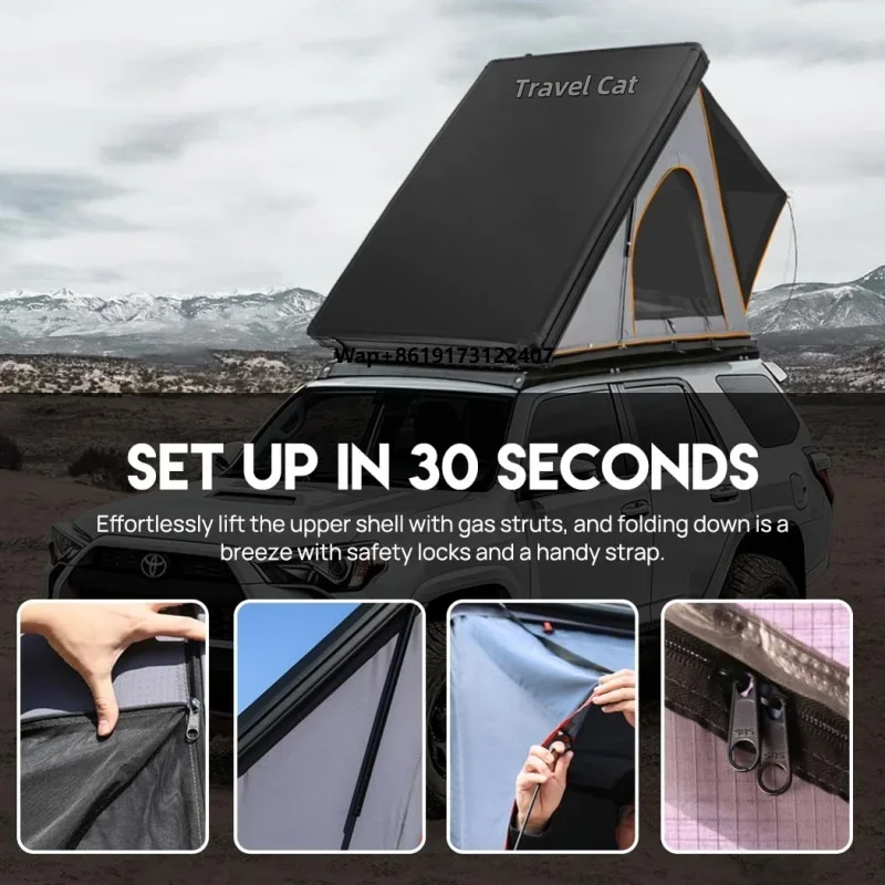 

High Quality Car Rooftop Tent Outdoor Camping Hard Pop up Car Roof Tent