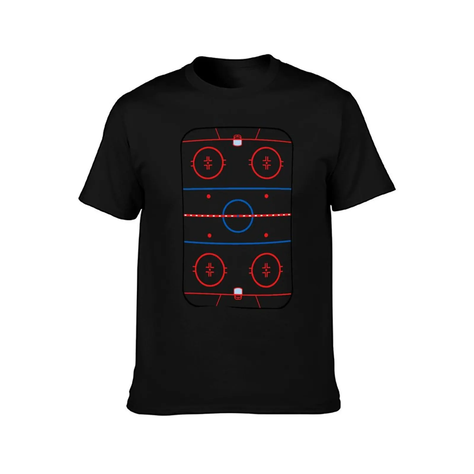 Ice Rink Diagram Hockey Game Companion T-Shirt Classic Basic Casual T-Shirt