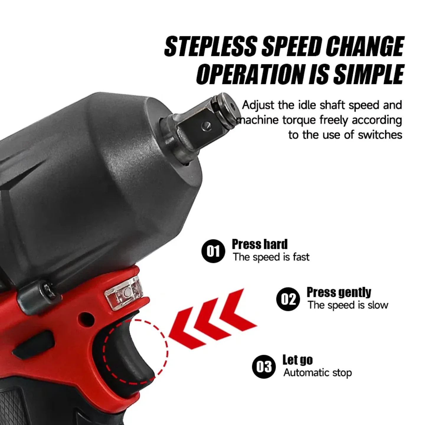 Obeng Elektrik Tanpa Kabel Milwaukee Torsi Besar 1300NM Obeng Impak Tanpa Sikat Perbaikan Mobil Truk Peralatan Tenaga Untuk Baterai Milwaukee