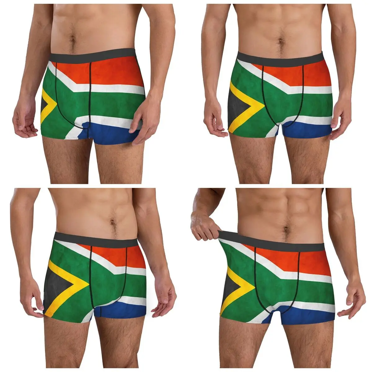 Boxer Underpants Shorts South Africa Flag National Flag Of South Africa Panties Men's Ventilate Underwear for Homme Man Gifts
