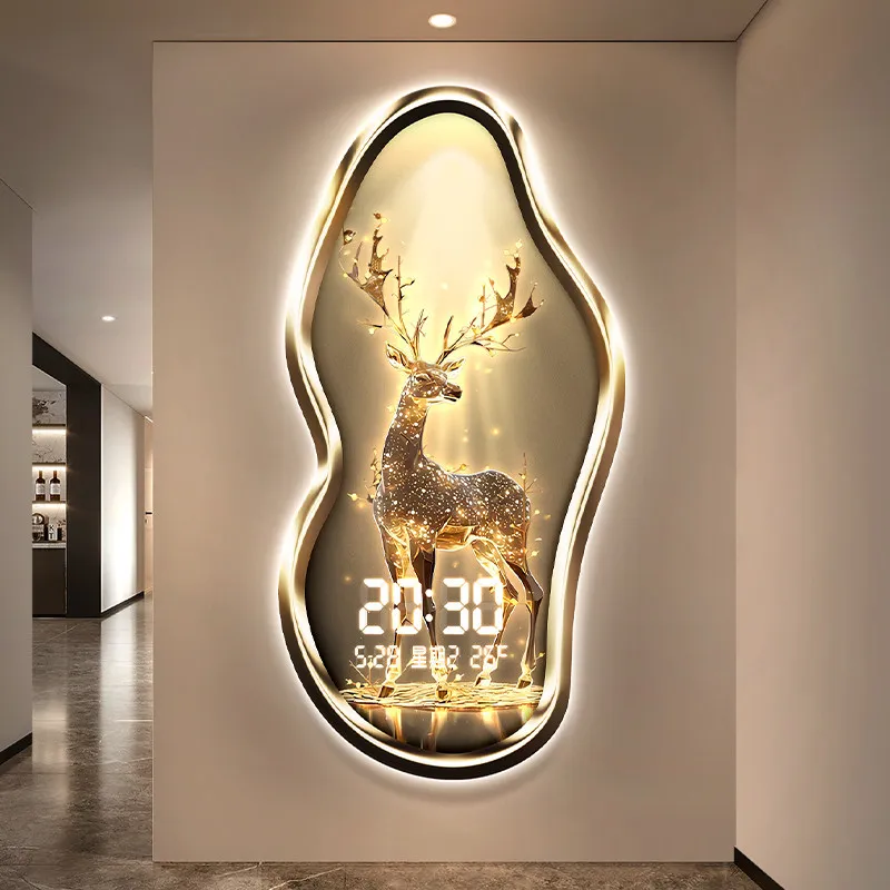 Art Original Digital Clock Large Machinery Modern Design Digital Clock Wall Art Mechanical Horloge Murale Salon Wall Decoration