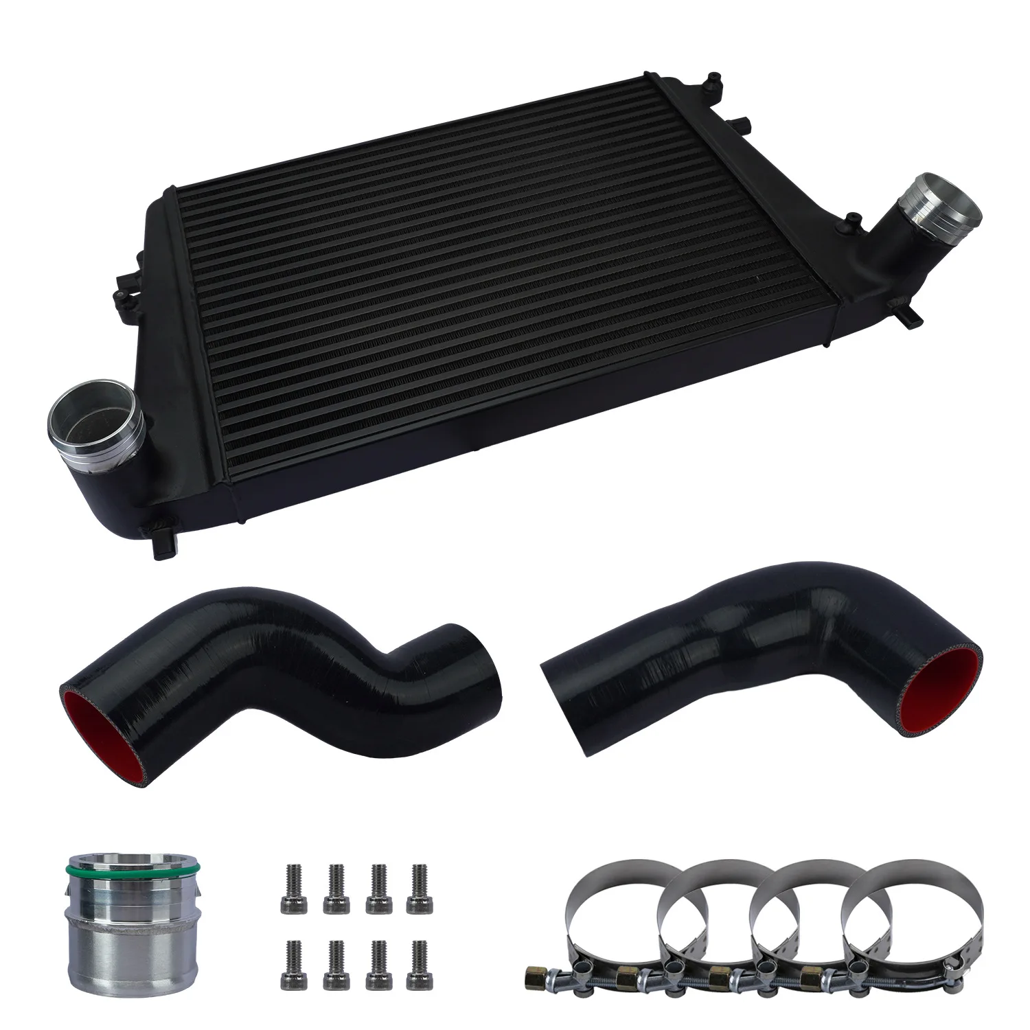 Front Aluminum Intercooler Duct Kit for MK5 MK6 2.0T (Version 2.0)