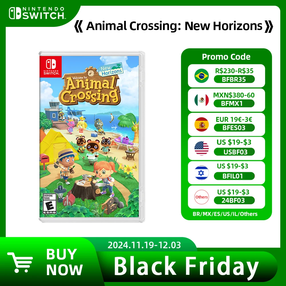 Animal Crossing New Horizons - 100% Official Original Game Card  Cartridge Physical Card Adventure for Nintendo Switch Games  ﻿