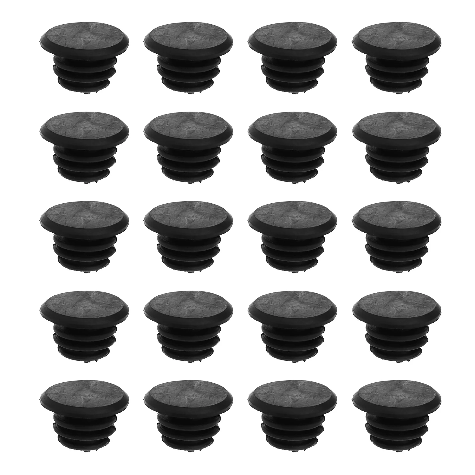 

30pcs Bicycle Handlebar End Caps 22Mm Black For Road Mountain Fixie Adult Bikes Protective Bar Plugs Cap