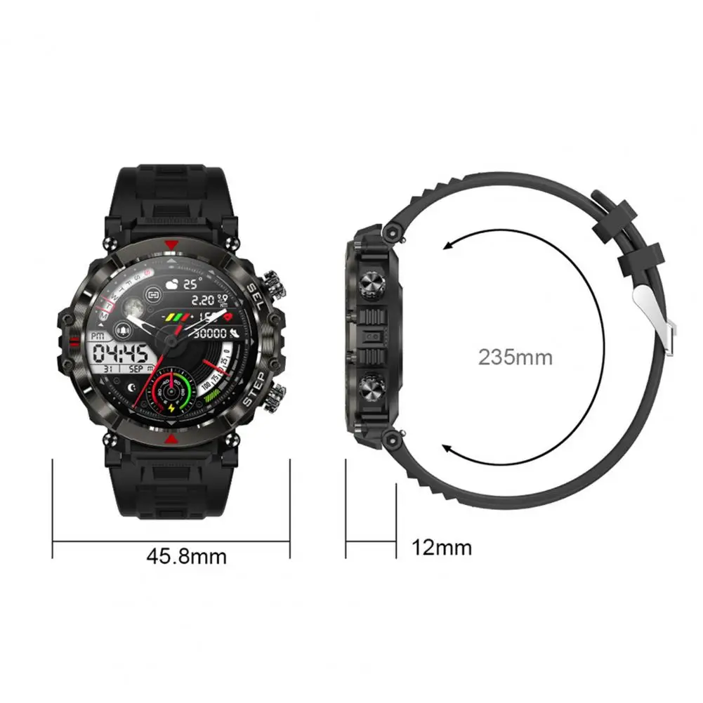 

Stylish Wrist Watch 360*360 Resolution Bluetooth-compatible Call Runs Smoothly Smart Watch Outdoor Sports