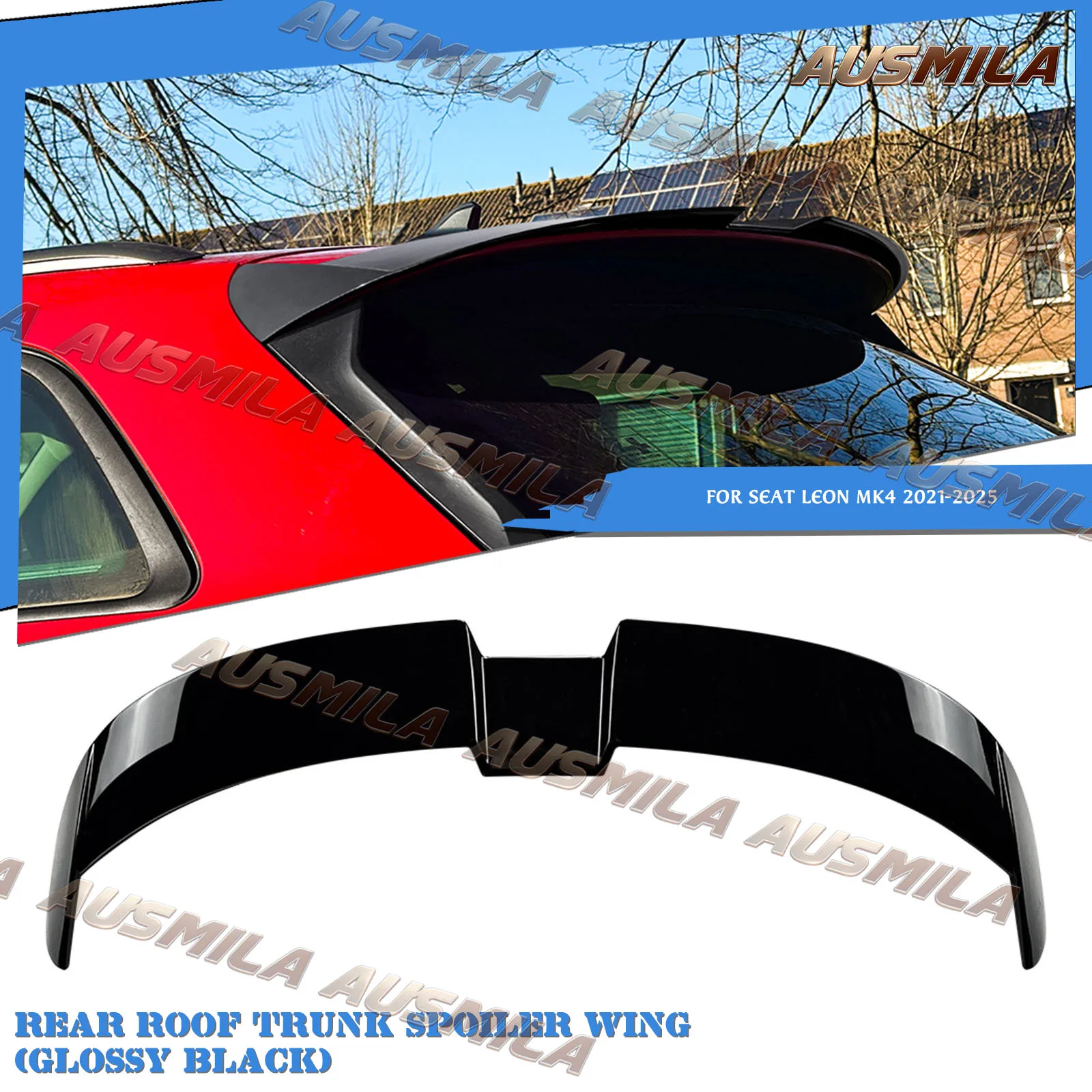 

Car Roof Spoiler Trunk Lid Wing Tail Splitter Tailgate Window Lip For Seat Leon MK4 2021-2025 Estate Version