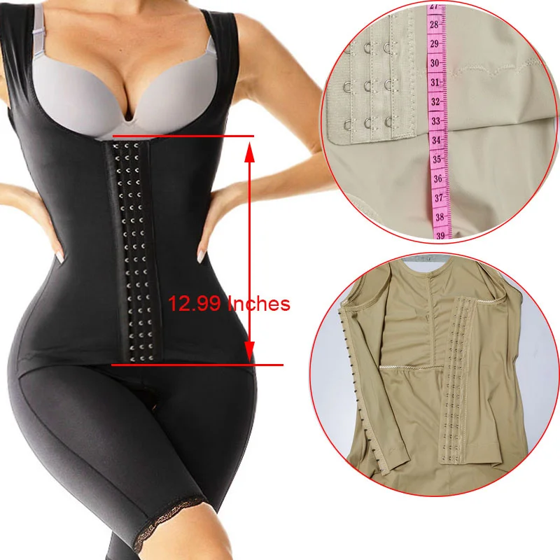 GUUDIA Smooth Out Bodysuit Soft Firm Control Body Shaper Thigh Slim Shapewear Long Seamless Fajas Colombianas Slimmer Underwear