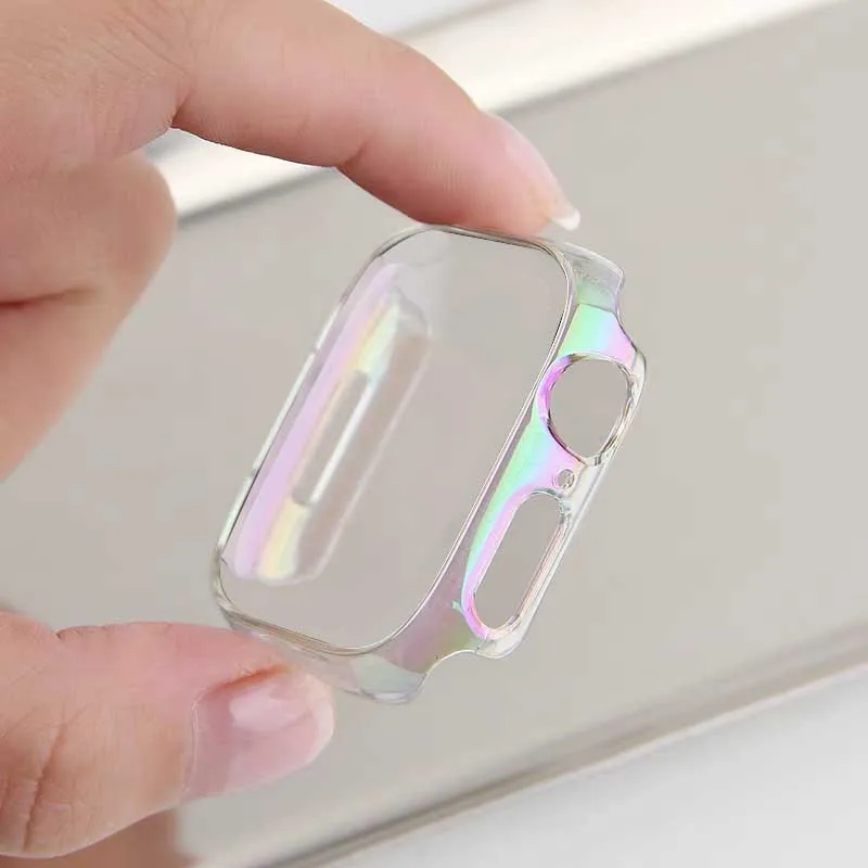 

Красочный чехол для часов Mermaid, подходит для размеров 38/40/41/42/44/45 мм, многоцветный защитный чехол из поликарбоната