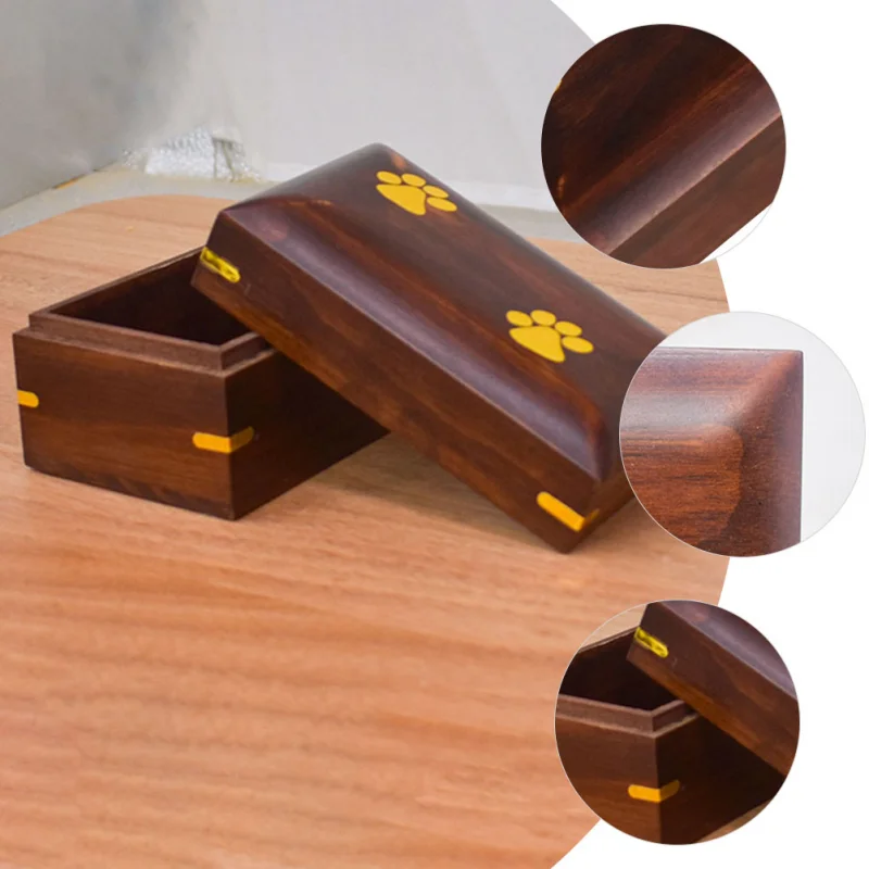 Urn Cat Pet Dog Urns Memorial Cremation Box Keepsake Wooden Resistant Wear Ceramic Lovely Accessory Compact Household Convenient