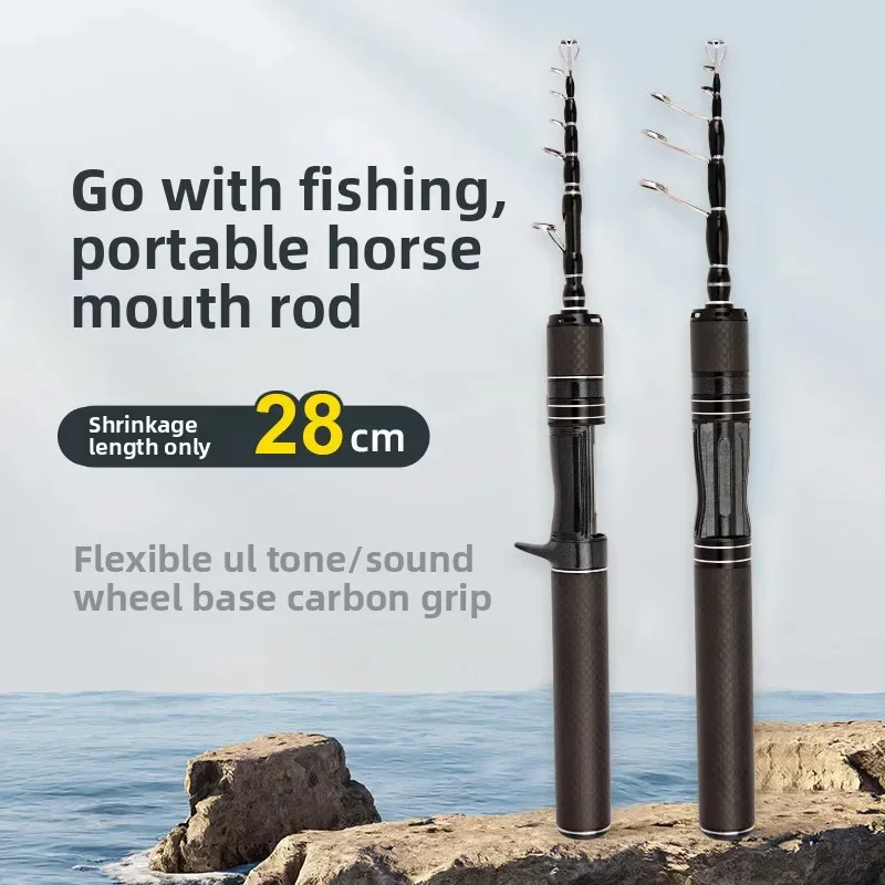 Mini Caña Telescópica 28cm – Ultraligera para Micro Pesca - imagen 5