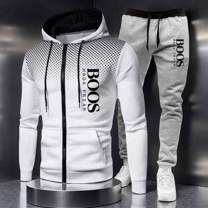 

2026 Men's Autumn/Winter Hoodie Set, men's fashion autumn/winter designer clothing, hoodie + long pants set, jogging sportswear
