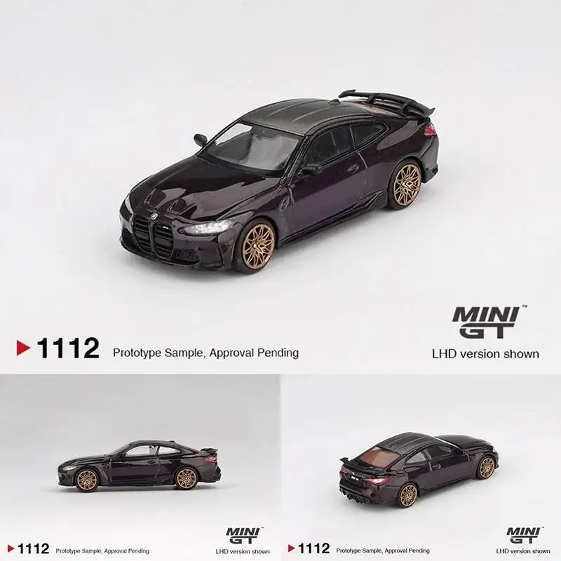 

Предпродажа MINIGT 1112 1:64 BMW M4 M Power Performance G82 Daytona Violet Коллекция игрушек Литая под давлением модель автомобиля