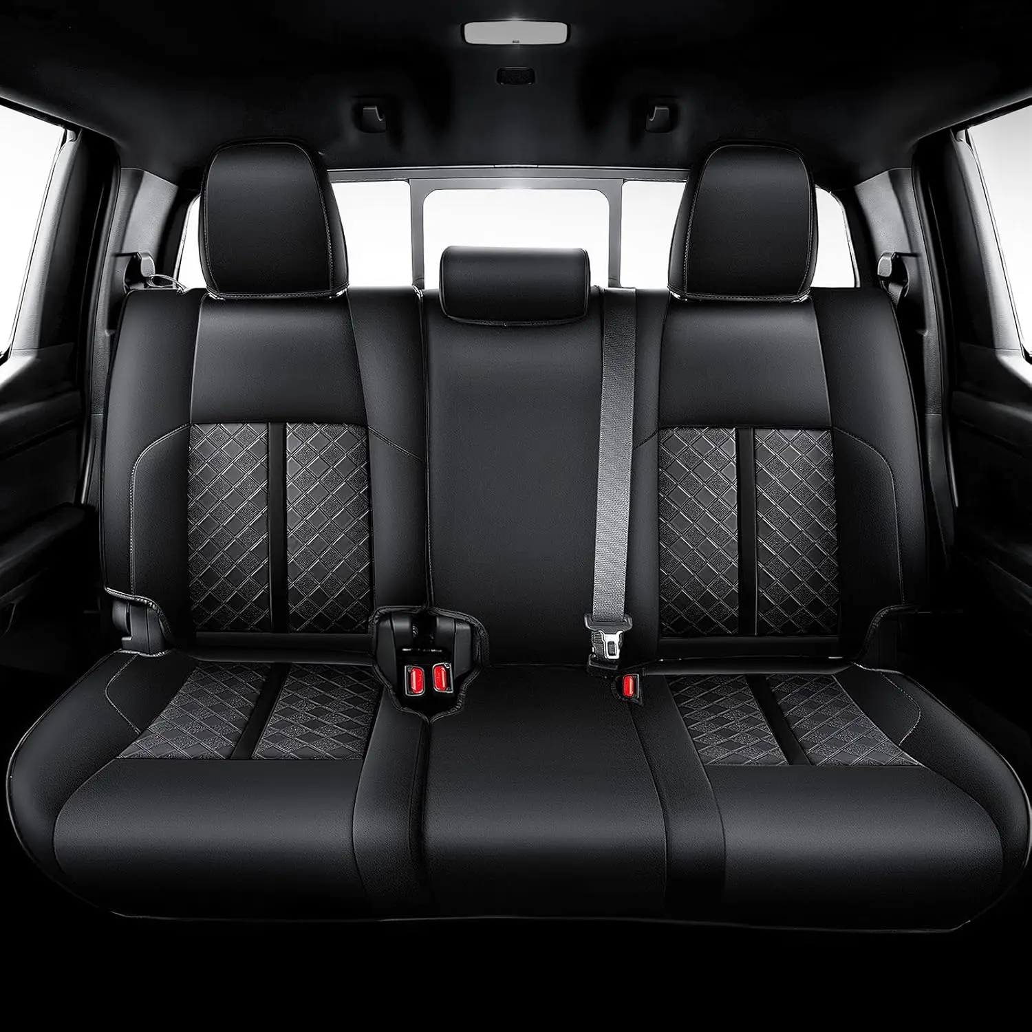 2024-2026 Tacoma Gen 4th Double Cab Seat Covers, Leather, Fully Covered with Armrest Covers