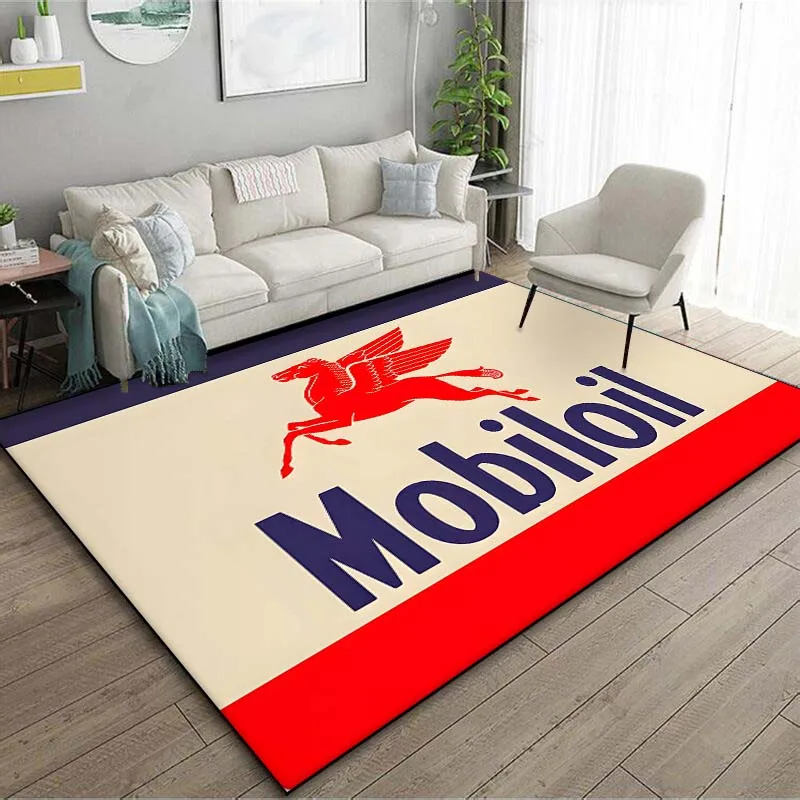 Retro Gasoline Engine Oil Pattern M0biL Rugs 15 Size Living Room Bedroom Bedside Bathroom Floor Mat Area Rug Carpets Home Decor