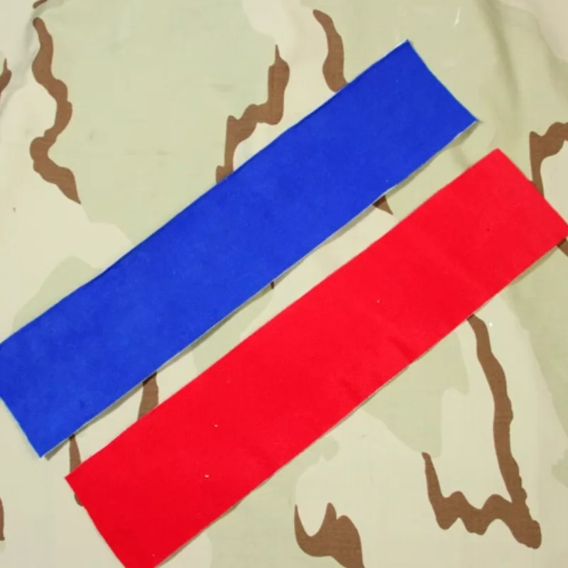 50CM Color Hook & Loop Multi-purpose IFF Color Block Red And Blue Against Stickers Can Be Tailored