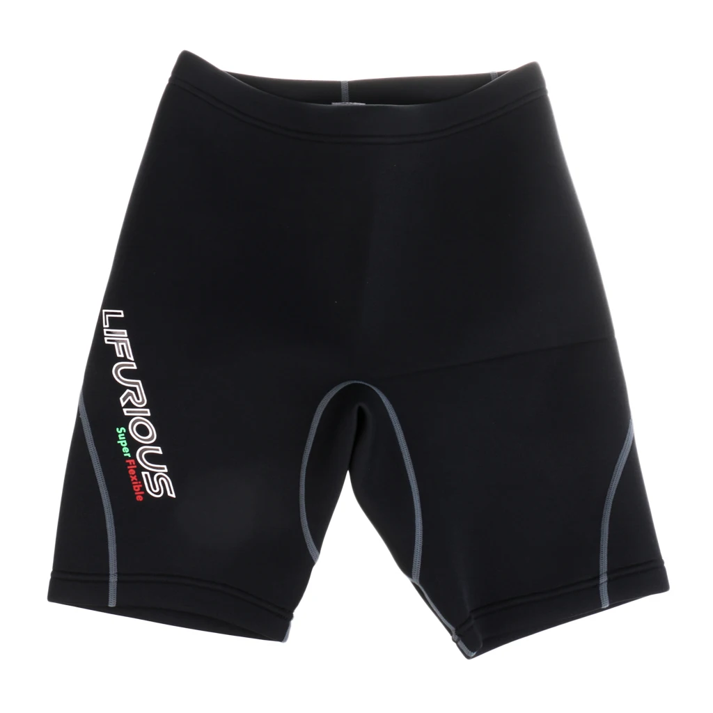 2mm Neoprene Men\'s Wetsuits Shorts Thick Warm Elastic Trunks Diving Swimming Swimwear Black Pants Super Stretch Winter S M L XL
