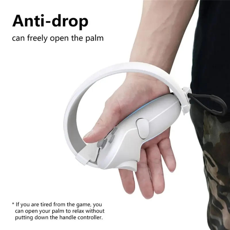 

*X07A VR Handle Grip Straps for Pico 4 VR Gaming Headset Controller Belts Soft TPU Anti-Throw Handle Straps VR Accessories