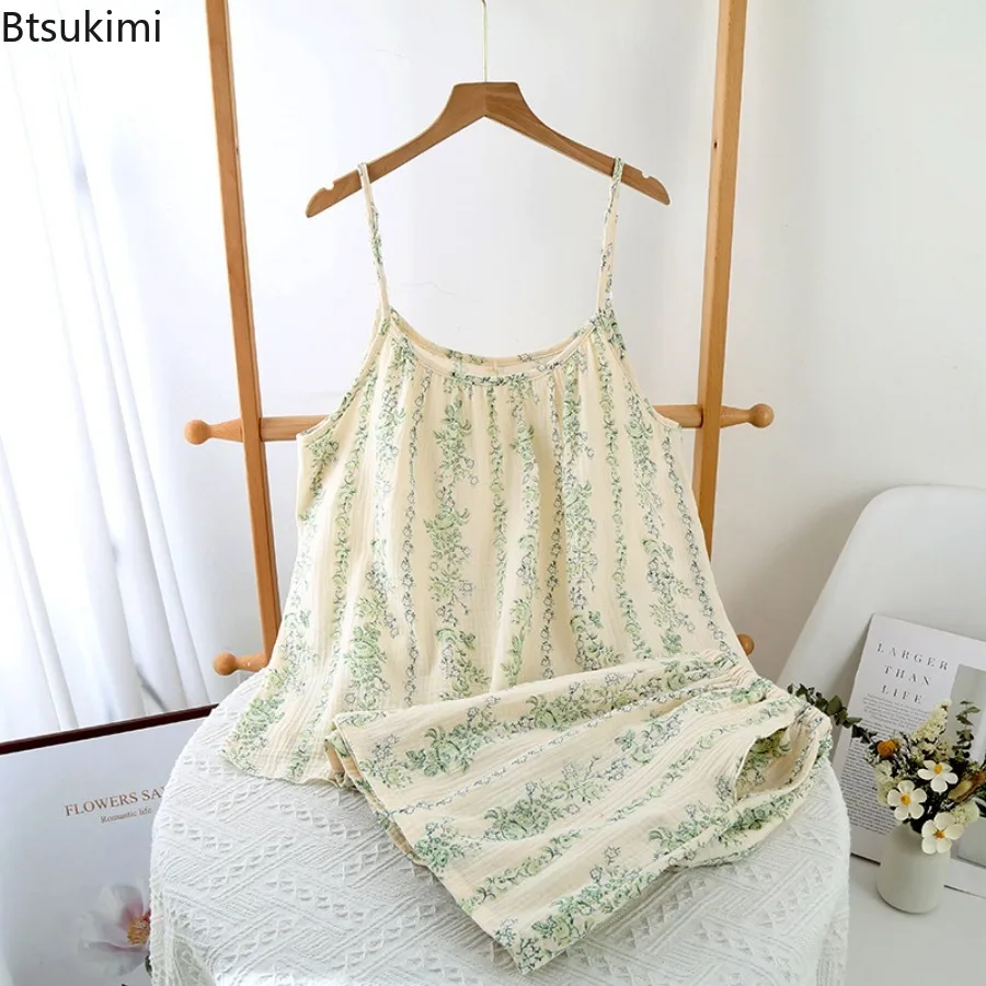 2025 Simple Thin Style Pyjamas Women's Summer Casual Wear Shorts Pyjama Set Cool and Comfortable Fashionable Printing Sleepwear