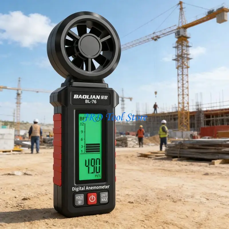 A2UD Multifunction Anemometer With Button Data Recording And 0.5s Sampling Speed