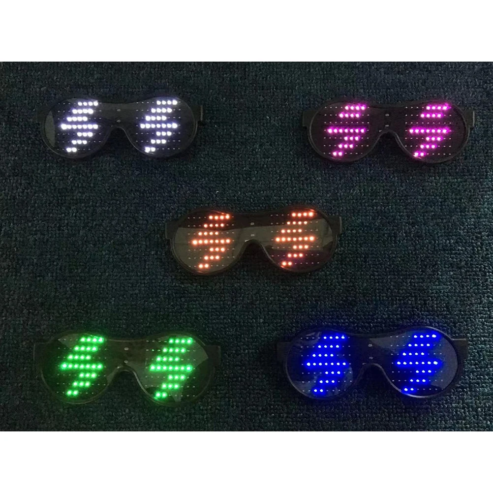 

Светящиеся очки, забавные очки, светодиодные светящиеся блестящие стильные интересные очки, товары для вечеринок, легкий вес