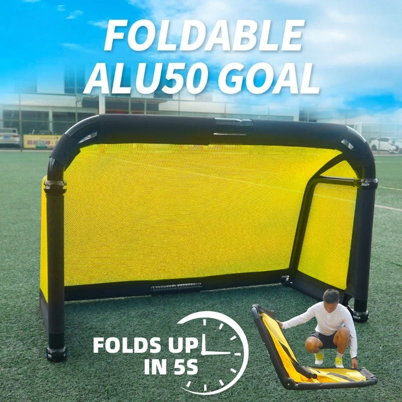 

Soccer Goal Portable Soccer Net Aluminum Football Goal Foldable Soccer Training Equipment Freestanding Target for Club Backyard