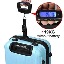 Portable Scale Digital LCD Display 110lb/50kg Electronic Luggage Hanging Suitcase Travel Weighs Baggage Bag Weight Balance Tools