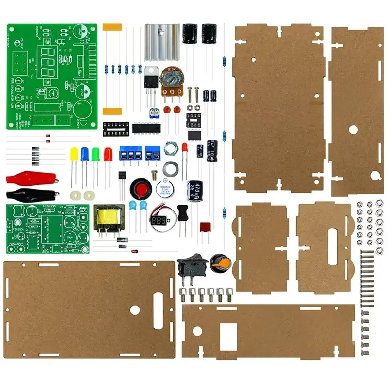 Y43A-Digital Display Adjustable Switching Power Supply Kit LM317 DC Regulated Power Supply Soldering Electronic Kit