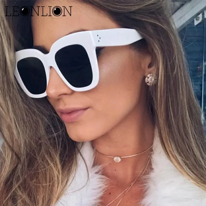 LeonLion 2023 New Cat Eye Sunglasses Women Designer Luxury Man/Women Leopard Sun Glasses Classic Vintage UV400 Outdoor Eyewear