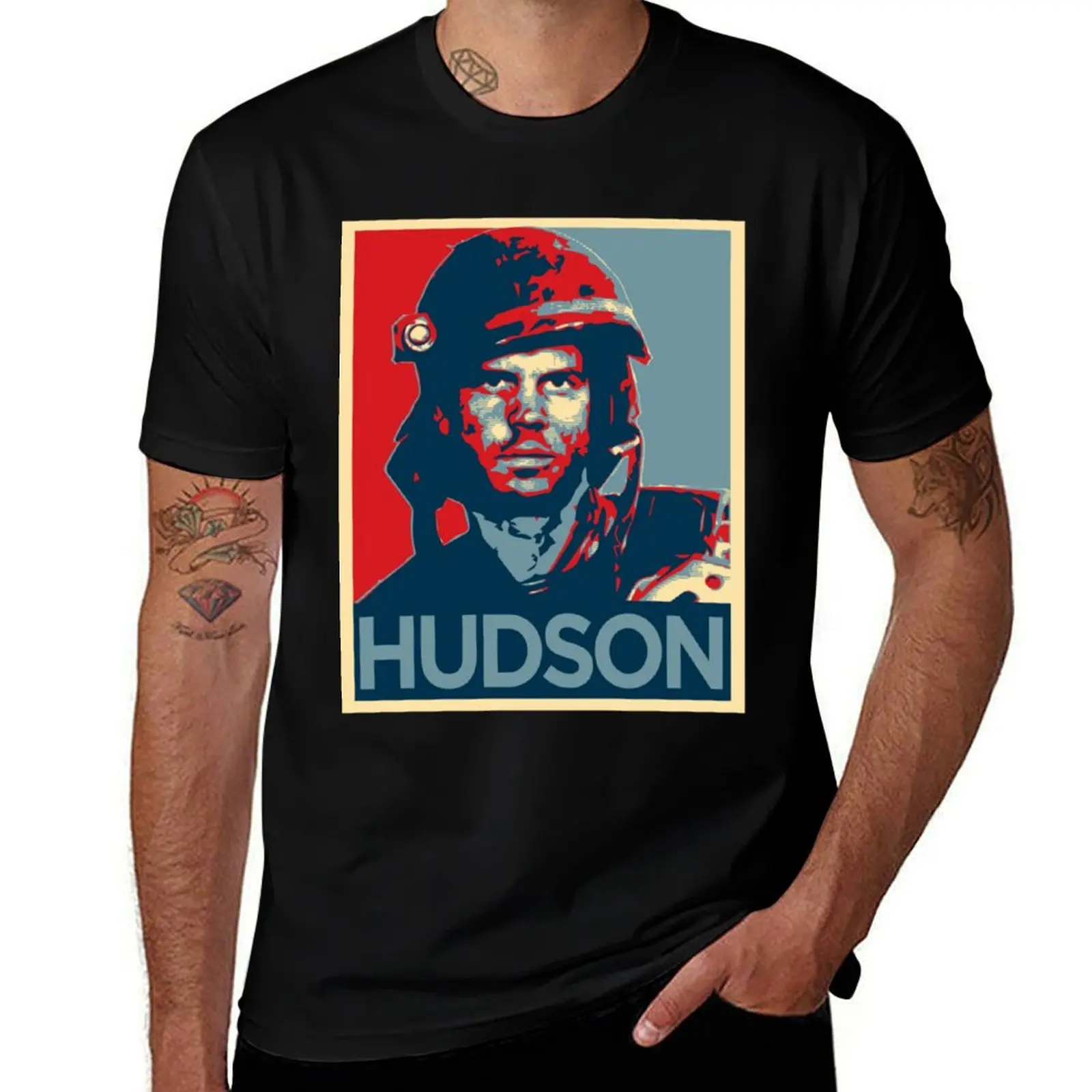 Hudson - Inspired by Aliens T-Shirt baggy shirts blanks custom t shirt T-shirts for men cotton