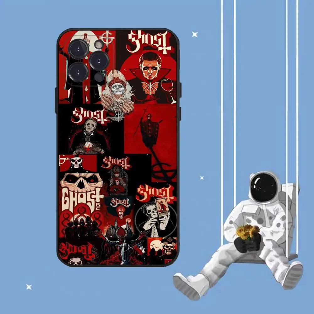 Casing ponsel Band hantu, pelindung HP untuk iPhone 14 11 12 13 Mini Pro XS Max 6 7 8 Plus X XR SE 2020 Funda