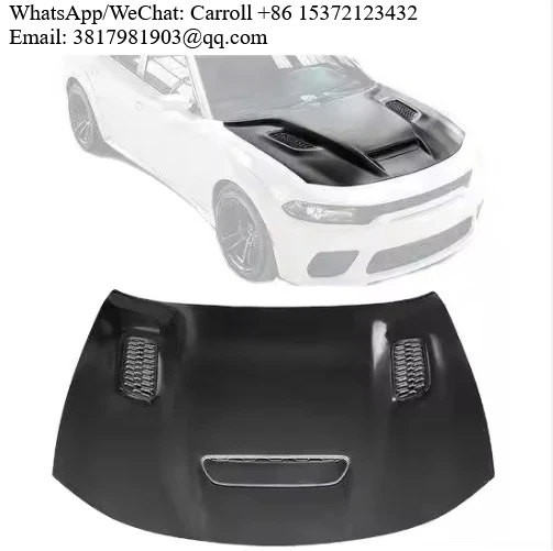 

Charger SRT Hellcat Widebody Style Auto Aluminum Engine Hood For Dodge Charger 2015-2023 SRT