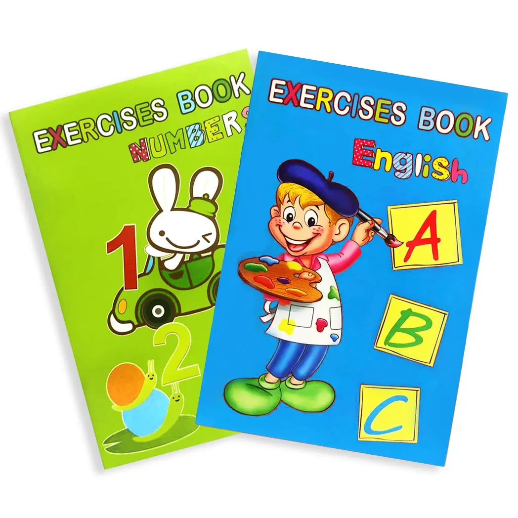 21.3cm*14cm CHILDREN'S Alphanumers-addition, Subtraction, Multiplication and Division Workbooks Teach Smart Children to Practice