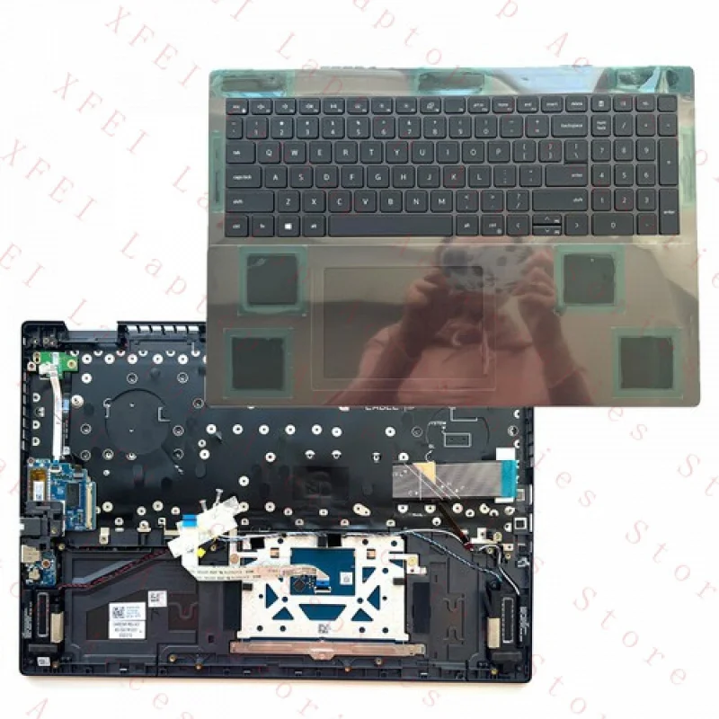 

F Новинка для Dell Vostro 16 7620, чехол для упора для рук, клавиатура, черная с подсветкой 0KPY93 KPY93