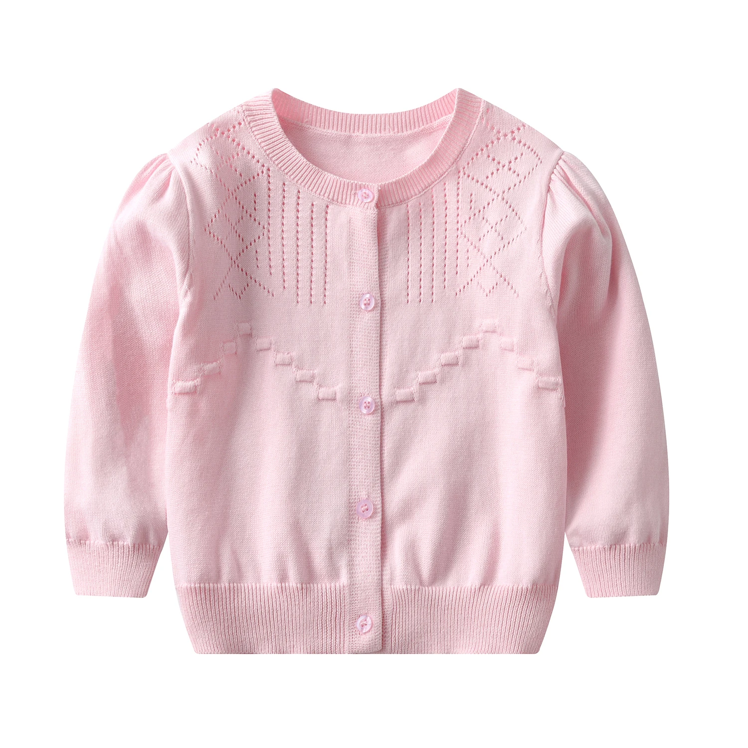 Spring Autumn Kids Baby Girls Long Sleeve Hollow Out Cardigan Coat Infant Baby Kids Girls Sunscreen Children Knit Cardigan Coat