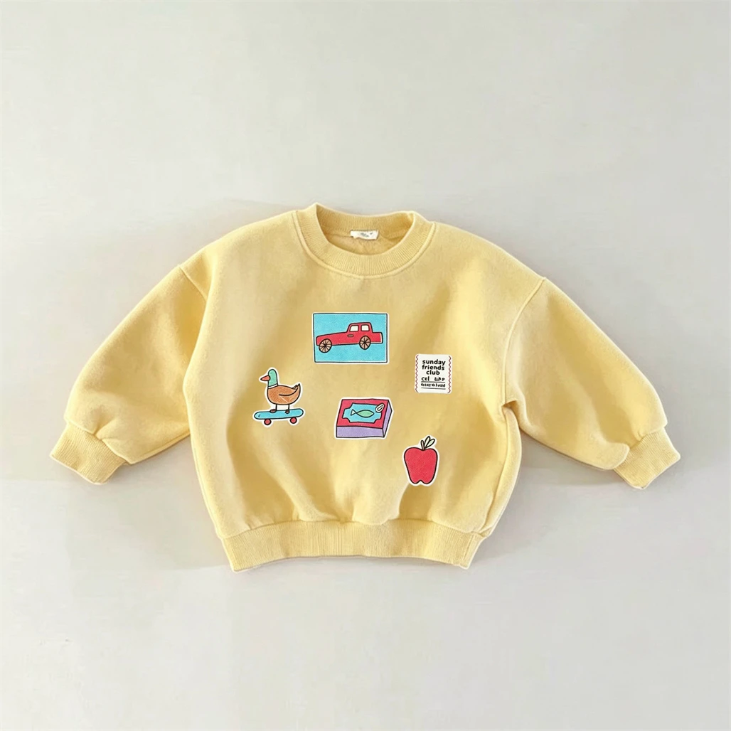 Printing Sweatshirts For Boys And Girls Toddler New Design Tops Casual Sports Clothing 2026 Spring Autumn Trendy Hoodie Kids