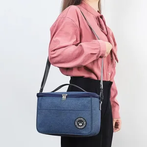 Lancheira térmica do alimento portátil, Refrigerador impermeável do escritório, Lancheira com alça de ombro, Caixa isolada 6 principais vendas bolsa térmica para entrega - №5