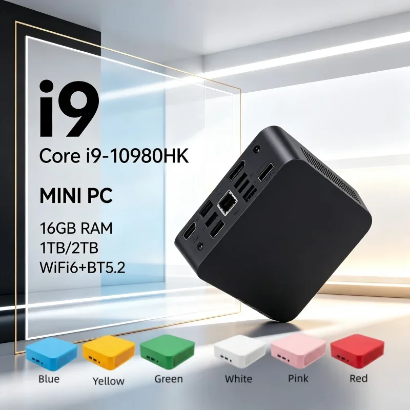 Intel 2026 Discount Mini PC Intel i9-10980HK 16GB RAM 1/2TB SSD Win11 4K Gaming Desktop 13 RGB Light Modes - Aliexpress Deal