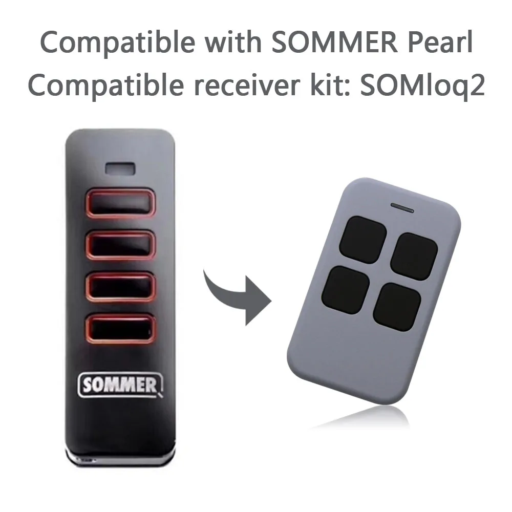 Imagem -02 - Sommer Pearl Controle Remoto Rolling Code Kit Receptor Compatível Somloq2 868mhz 8688 Mhz 86895 Mhz