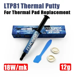 Fehonda LTP81 Thermal Putty 18w/Mk Liquid Thermal Pad for VGA CPU VARM GPU IC Processor Rapid Cooling Thermal Pad Replacement