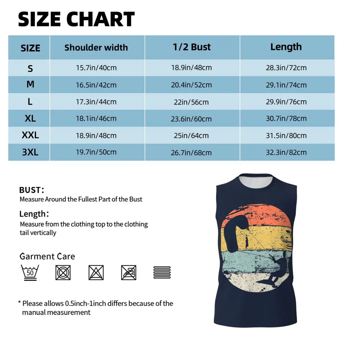 Kite Boarding Kiteboarder Look Gif Men Printed Sleeveless T-shirt Casual Hip Hop Street Style Beach Holiday Tank Tops