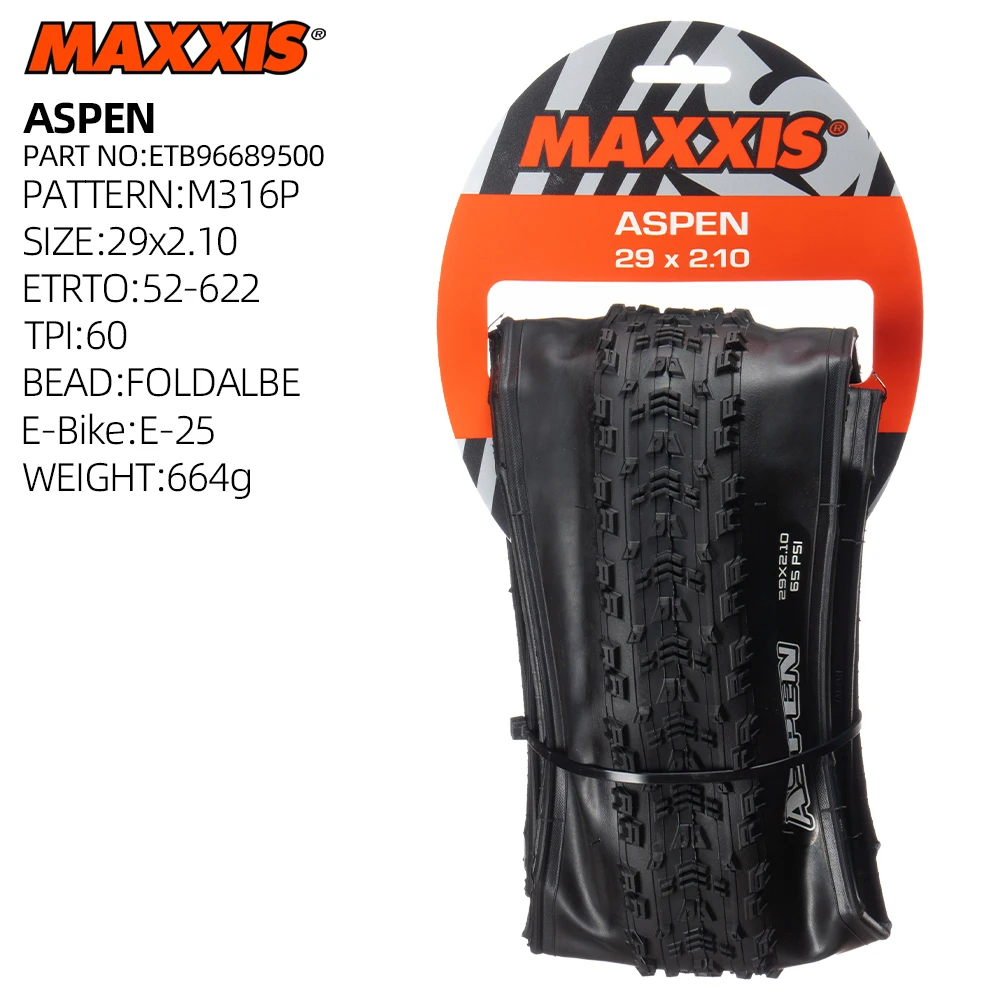 XC MTB MAXXIS ASPEN LIGHT WEIGHT MOUNTAIN BICYCLE TIRE OF MTB BIKE TYRE 27.5 29 inches 29ER 29X2.40WT