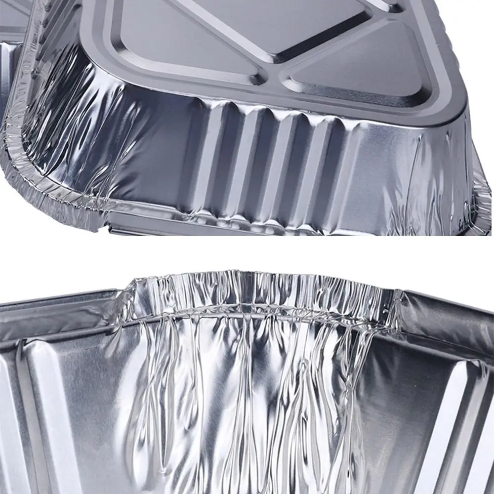 10/20/30pcs Disposable Air Fryer Aluminum Foil Tray Oil-proof Non-stick Tin Foil Tray Square Food Container Bowl