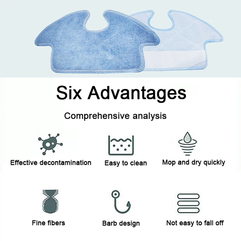 Aksesori Pembersih Vakum Robot Paket Sikat Rol Pel Bersih Filter Hepa Sikat Samping, untuk Robot Pembersih Purerobo F8/F8S/F6/F6S