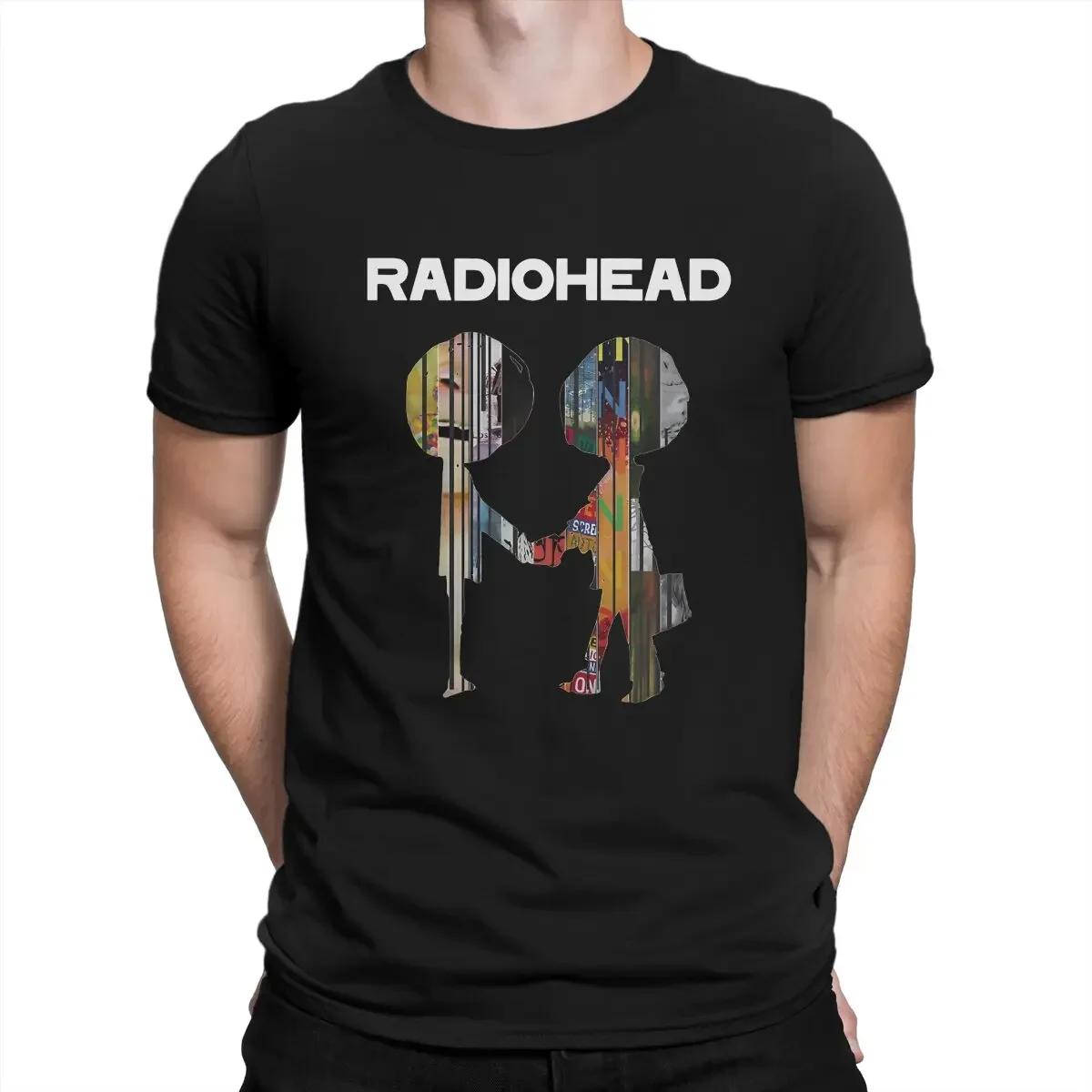 Bends Ok Computer  Rainbows Pablo Pool Amnesic-Radio Funny Pure Cotton Tees Short Sleeve Radiohead T Shirts Men's T-Shirts The X